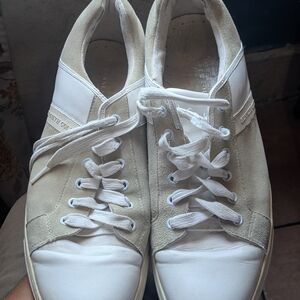 Kenneth Cole White and Tan Men's Sneakers